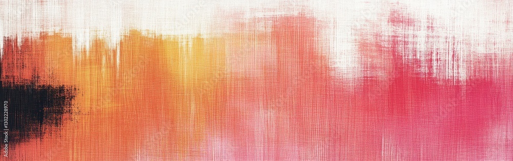 Poster Exploring coral inspired abstract pencil strokes in a vibrant color palette with dynamic textures