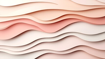Minimalist Layered Paper Effect in Neutral Tones with Copy Space for Design Solutions