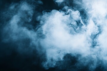 Obraz premium Dense cloud of smoke. Abstract background. Selective focus. Toned.