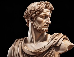 Obraz premium classical bust sculptures depicting ancient Greek and Roman art 