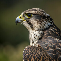 Obraz premium beautiful vertical closeup shot of a falcon