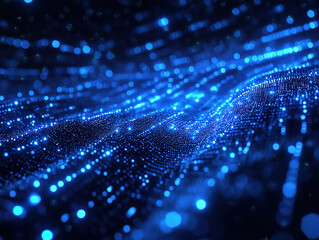 Forex and fintech concept with digital stock market charts over dark blue background