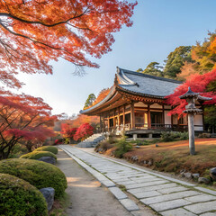 Fototapeta premium daigoji temple in autumn kyoto japan autumn season