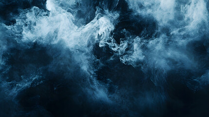 Abstract dark foggy backdrop with a gritty texture and smooth transitions from black to gray