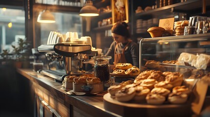 Cozy Neighborhood Bakery Offering Fresh Homemade Pastries and Baked Goods
