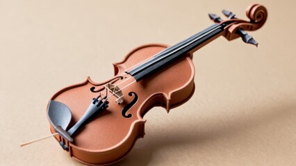 Obraz premium A beautifully crafted violin made from intricate materials