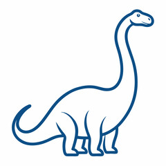 vector illustration of a cartoon dinosaur