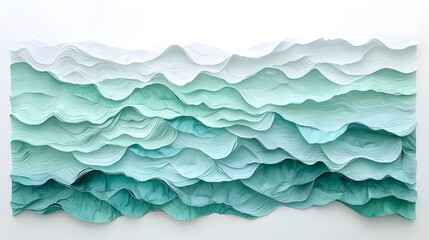29. A smooth gradient blending soft teal and mint green for a fresh and rejuvenating effect