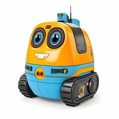 Fototapeta premium Friendly robot for innovation and exploration.