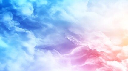 Colorful cloud formations in the sky