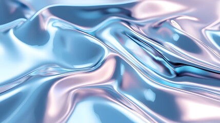 Obraz premium 80. A futuristic gradient shifting from metallic silver to icy blue, perfect for a sleek and high-tech feel