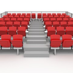 Naklejka premium 3d render Bleachers design element. Furniture