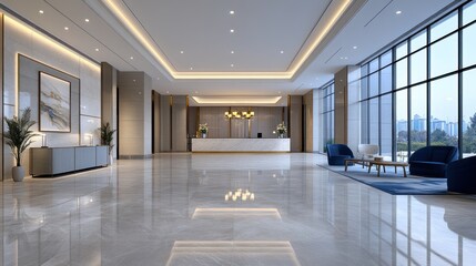 Luxury Hotel Reception Lobby: Step into a World of Unparalleled Elegance