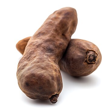 tamarind isolated on white background close up. studio shot.