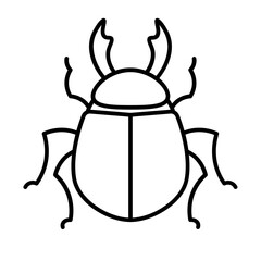 bug outline icon	

