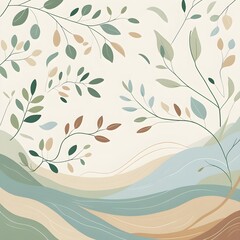 Leaf with soft liners background