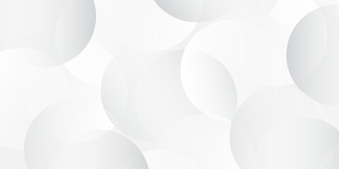 White and grey abstract modern transparency circle presentation background. Vector circles template vector design simple abstract