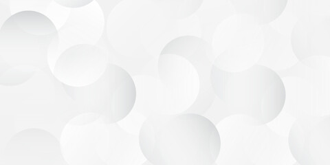 White and grey abstract modern transparency circle presentation background. Vector circles template vector design simple abstract modern background