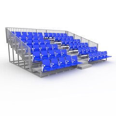 Fototapeta premium 3d render Bleachers design element. Furniture