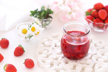 Homemade strawberry jam　いちごソース　いちごジャム
