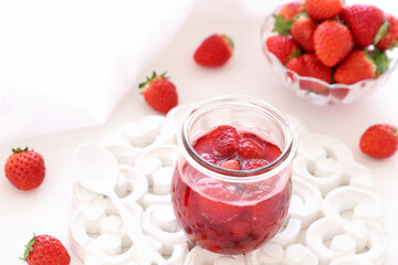 Homemade strawberry jam　いちごソース　いちごジャム