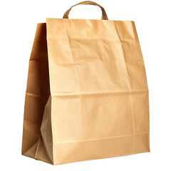 brown paper bag, no background, transparent PNG