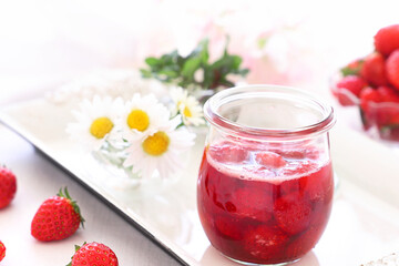 Homemade strawberry jam　いちごソース　いちごジャム