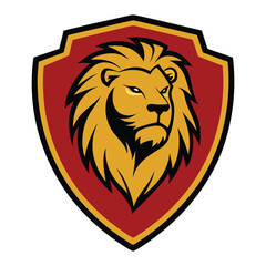 Obraz premium Head lion logo design Vector