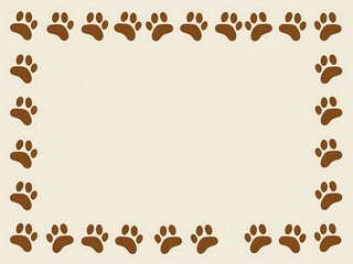 Playful dog border design for pet lovers creative art home decor friendly environment digital illustration border for dogs
