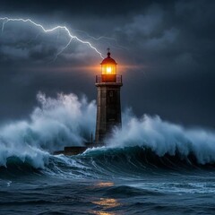 lighthouse at night © Rian