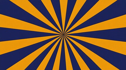 Obraz premium Abstract Sunburst Design in Orange and Blue Hues