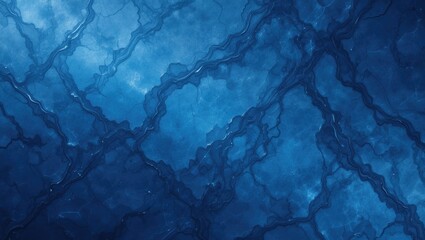 Fototapeta premium Abstract Blue Marble Texture Background with Fluid Patterns and Dark Oceanic Vibes