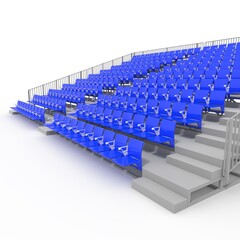 Fototapeta premium 3d render Bleachers design element. Furniture