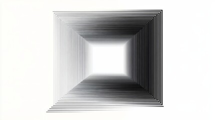 Obraz premium Minimalist vector line frame with a double stroke, evenly spaced strokes creating a clean, modern aesthetic 