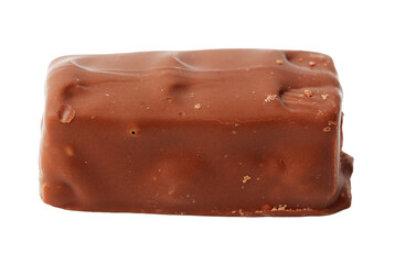 A chocolate bar with a brown wrapper