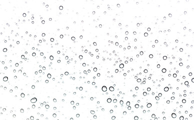 A white background with many small circles of water