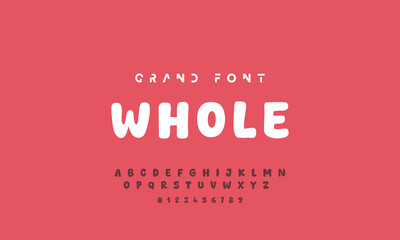 Vector Illustration Playful Handmade Typography. Font For Kids And Games