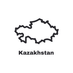 A map of Kazakhstan