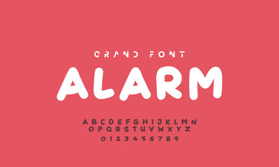 Vector Illustration Playful Handmade Typography. Font For Kids And Games