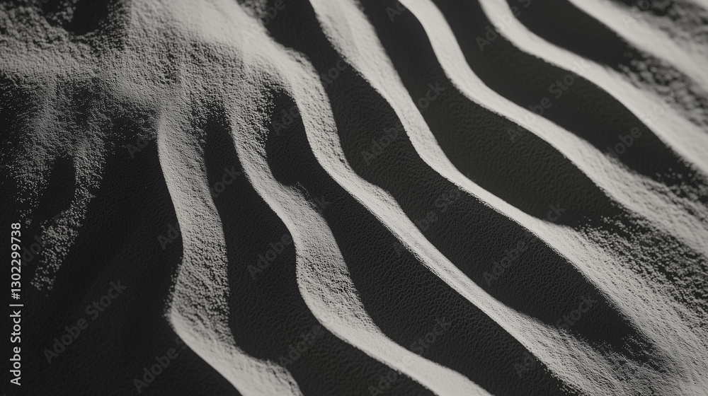 Leinwandbilder sand ripples create mesmerizing pattern in this detailed view of sandy surface