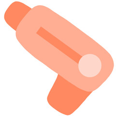 pink water gun icon on transparent background