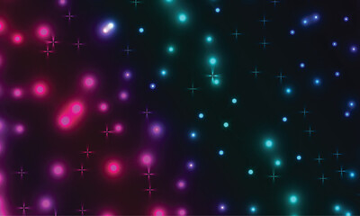 Fototapeta premium Abstract blue, pink, green, red Stage lights background