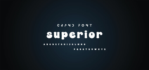 Vector of modern comical font and alphabet. Playful style font design, colorful childish alphabet, letters and numbers vector illustration