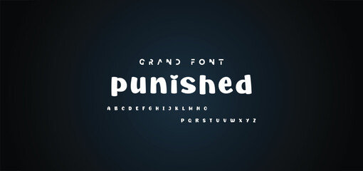 Vector of modern comical font and alphabet. Playful style font design, colorful childish alphabet, letters and numbers vector illustration