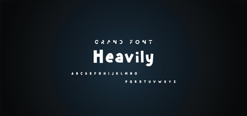 Cartoon font Vector of modern abstract alphabet