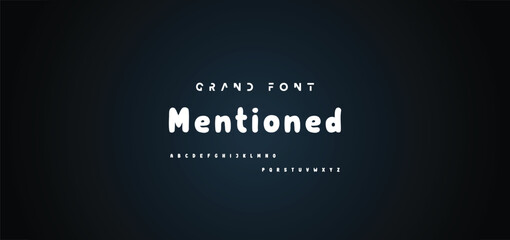 Cartoon font Vector of modern abstract alphabet