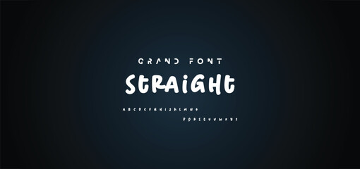 Cartoon font Vector of modern abstract alphabet