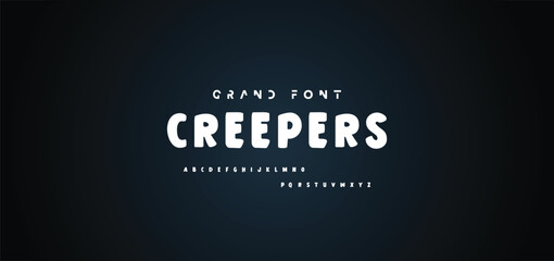 Cartoon font Vector of modern abstract alphabet