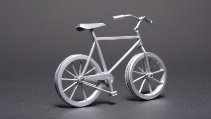 Fototapeta premium a meticulously crafted miniature bicycle design