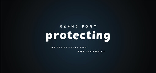 Cartoon font Vector of modern abstract alphabet